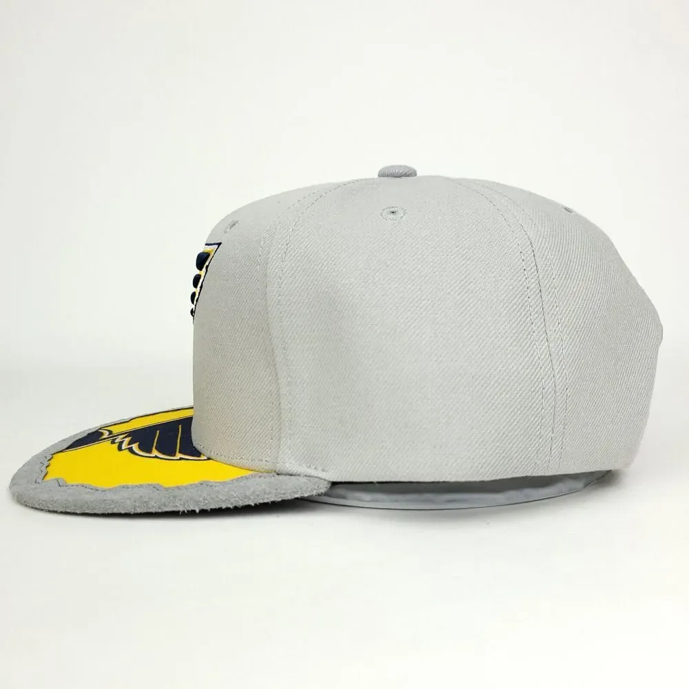 St. Louis Blues Mitchell & Ness‎ NHL Snapback Hat Cap 3D Logo Cut & Sew Bill NWT